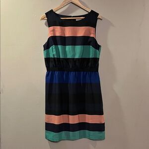 LOFT Colorful Striped Dress